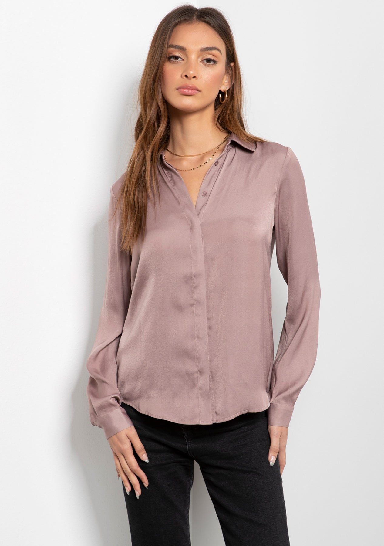 Ardelia Poly Silk Top